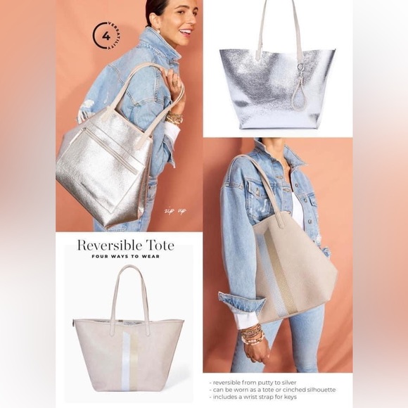 Stella & Dot Reversible Tote Bag - Picture 5 of 9